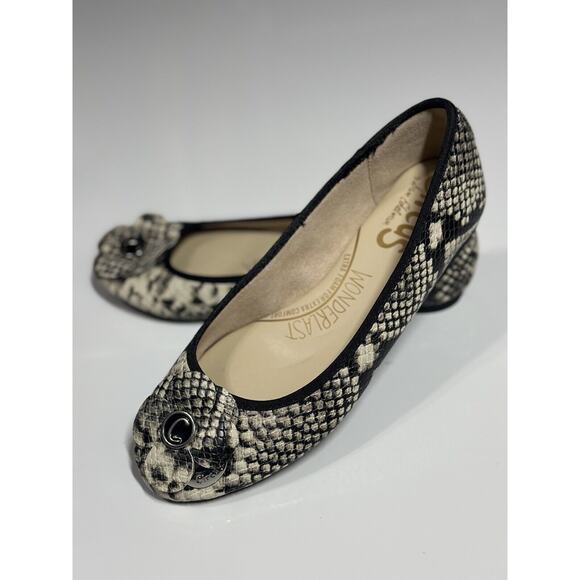 Circus by Sam Edelman Colleen Snake Print Skimmer Ballet Flats Size 6 EUC - Picture 1 of 14